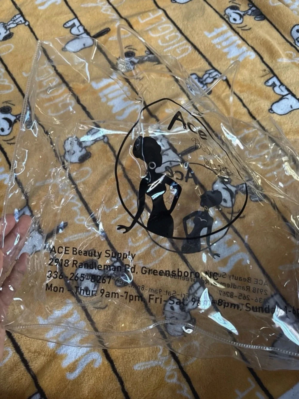 ACE Clear PVC Tote Bag